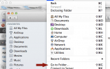 Open hidden folders in mac osx